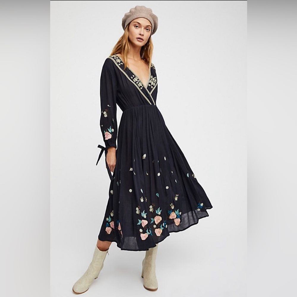 Free People The Enchanted Forest MIDI dress.